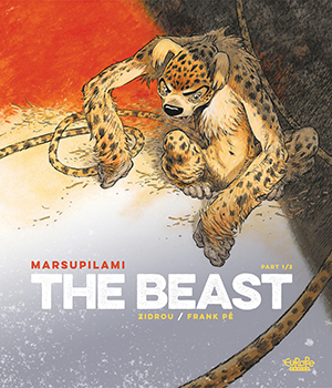 Comicbook cover marsupilami the beast imaginary animal, Franco-Belgian Classic