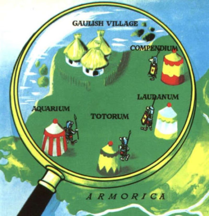 Asterix village map