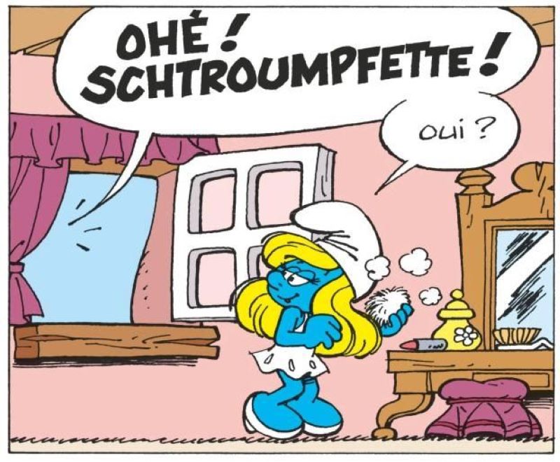 smurfette european comics