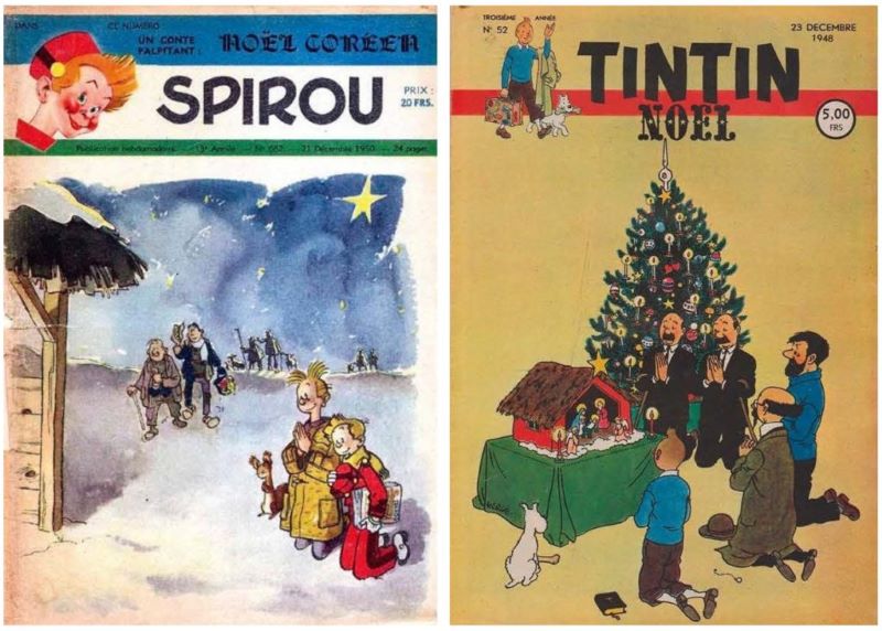 Spirou Tintin Christmas European Comics