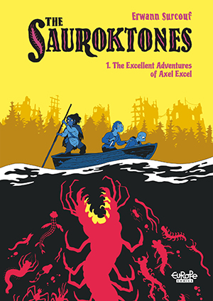 The Sauroktones Nominated for Angoulême Comics Graphic Novel European Comic Book cover Erwann Surcouf